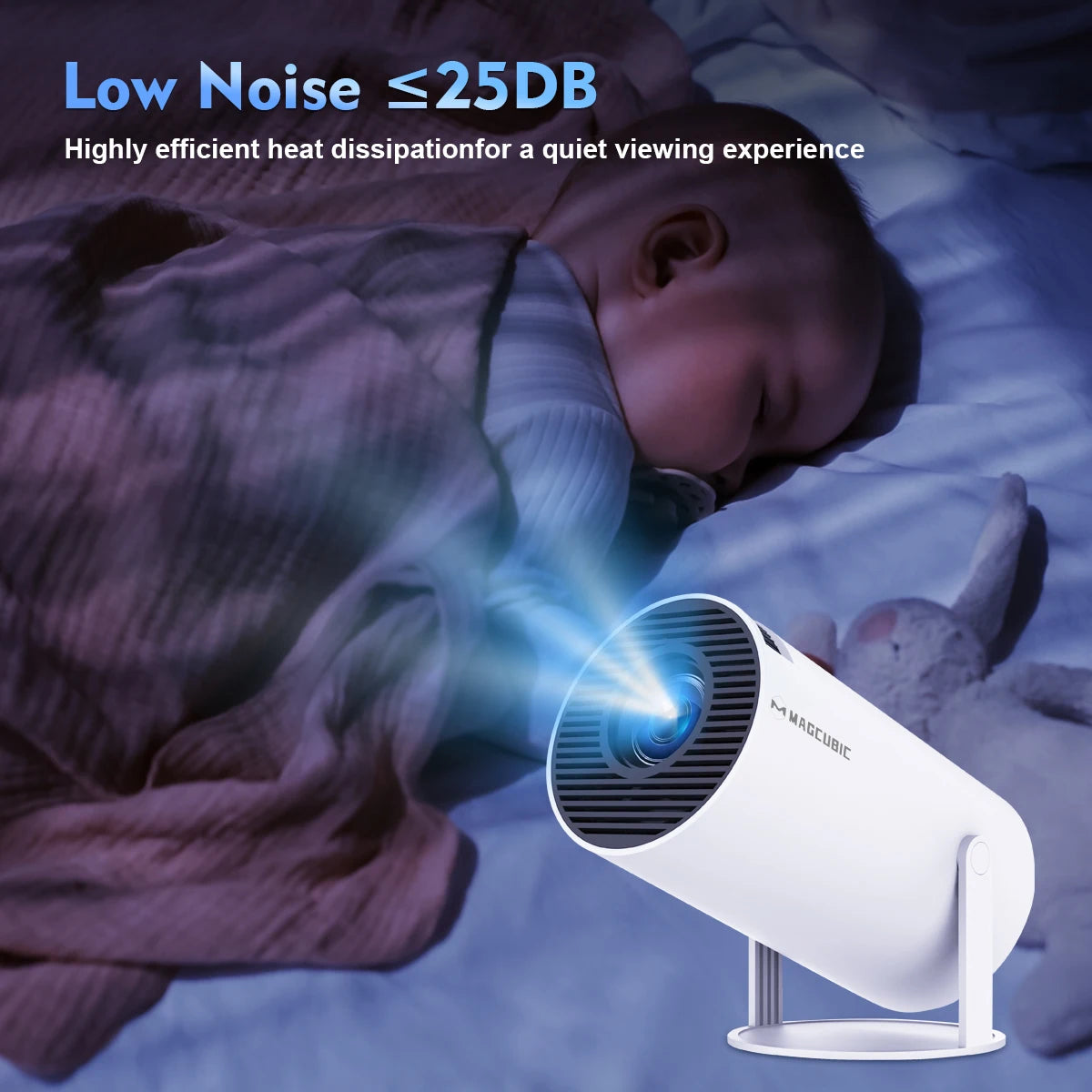 Projector 4K Android 11 Dual Wifi6 Home, Cinema & Outdoor