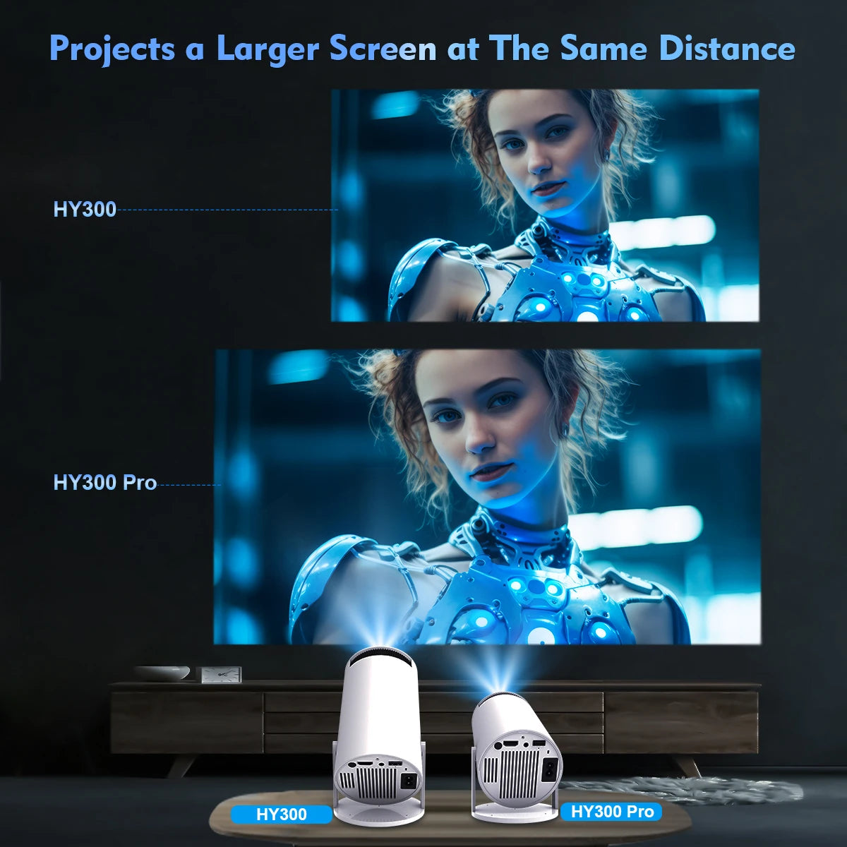 Projector 4K Android 11 Dual Wifi6 Home, Cinema & Outdoor